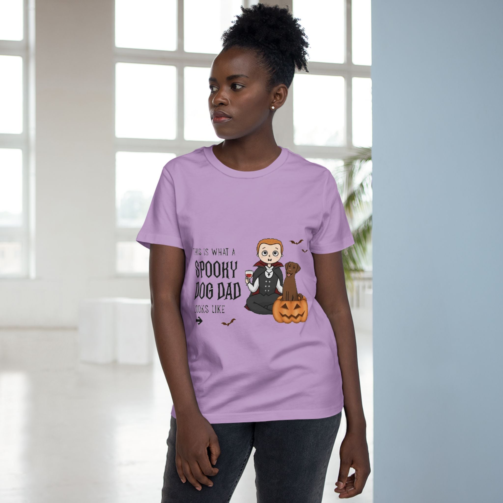 This is what a spooky Dog Dad Looks like | Women Maple Tee
